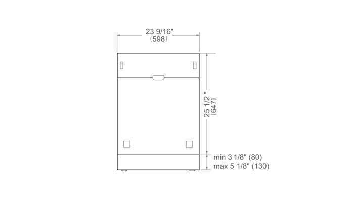 60 cm Built-in Panel Ready Door on Door Dishwasher | Bertazzoni